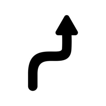 mezclado flecha, curva dirección firmar sencillo vector para aplicación publicidad web bandera botón ui ux interfaz elemento aislado en blanco antecedentes