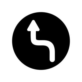 mezclado flecha, curva dirección firmar sencillo vector para aplicación publicidad web bandera botón ui ux interfaz elemento aislado en blanco antecedentes