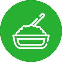 Rice Creative Icon Design vector