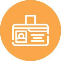 Identification Card Creative Icon Design vector