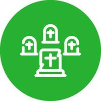 Graveyard Creative Icon Design vector