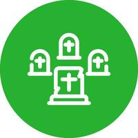 Graveyard Creative Icon Design vector