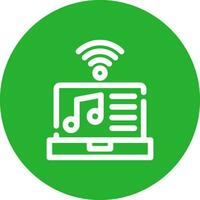 Smart Music Column Creative Icon Design vector