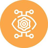 Robotics Eye Creative Icon Design vector