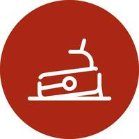 Treadmill Creative Icon Design vector