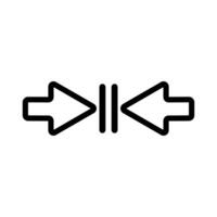 colapso flecha, comprimir sencillo vector flecha dirección firmar para aplicación publicidad web ui bandera botón ux interfaz elemento aislado en blanco antecedentes