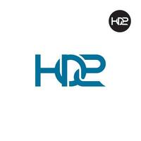Letter HO2 Monogram Logo Design vector