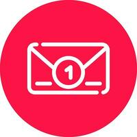 Inbox Creative Icon Design vector