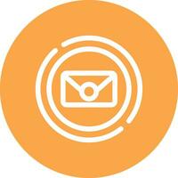 Circle Envelope Creative Icon Design vector