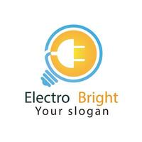 eléctrico empresa logo plantilla, resumen logo diseño, creativo logo modelo vector