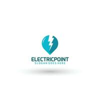 eléctrico empresa logo plantilla, resumen logo diseño, creativo logo modelo vector