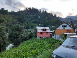 hermosa día hora ver de natural belleza de jagran, neelum valle, cachemir. jagran, Neelam Valle es famoso para sus natural belleza. foto