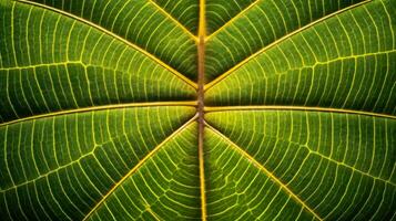 Close up texture leaf structure macro photography, abstract texture, Generative AI illustration photo