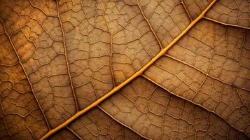 Close up texture leaf structure macro photography, abstract texture, Generative AI illustration photo