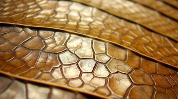 Close up texture leaf structure macro photography, abstract texture, Generative AI illustration photo