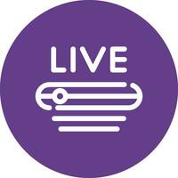 Live Stream Creative Icon Design vector