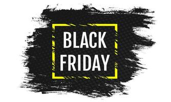 Vector banner with text of black friday on grunge background. Vector illustration of text black friday.