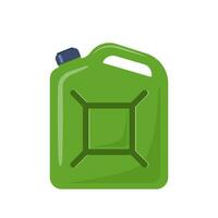 Jerrycan. Canister for petrol, gasoline and engine oil. Vector illustration.