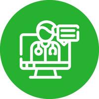 Telemedicine Creative Icon Design vector