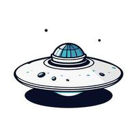 plano OVNI icono ilustración diseño, sencillo extraterrestre Embarcacion vector