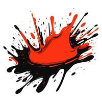 vistoso pintar tinta salpicar vector clipart, pintar goteo soltar chapoteo elemento