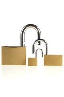 a lock with several locks and keys photo