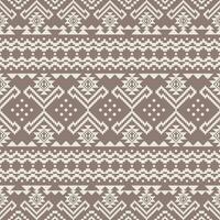 Tribal seamless geometric pixel pattern. Abstract background in ethnic Aztec and Navajo style. Design for textile, fabric, clothing, curtain, rug, ornament, wrapping. vector