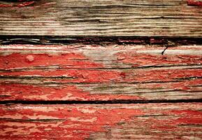 Red dirty wooden wall photo