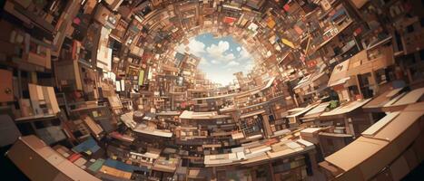 abstract building background cartoon design photo