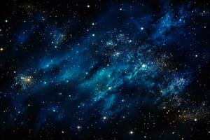 reluciente galaxias en expansivo iluminado por las estrellas cielo antecedentes con vacío espacio para texto foto