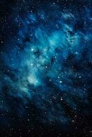 Glittering galaxies in expansive starlit skies background with empty space for text photo
