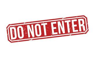 Do Not Enter stamp red rubber stamp on white background. Do Not Enter stamp sign. Do Not Enter stamp. vector