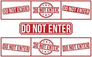 Do Not Enter stamp red rubber stamp on white background. Do Not Enter stamp sign. Do Not Enter stamp. vector