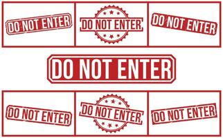 Do Not Enter stamp red rubber stamp on white background. Do Not Enter stamp sign. Do Not Enter stamp. vector