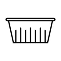 cake pan icon in line style vector