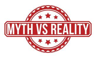 Myth vs Reality stamp red rubber stamp on white background. Myth vs Reality stamp sign. Myth vs Reality stamp. vector