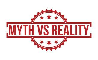 Myth vs Reality stamp red rubber stamp on white background. Myth vs Reality stamp sign. Myth vs Reality stamp. vector