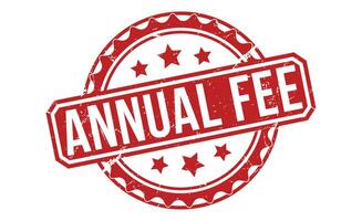 Annual Fee stamp red rubber stamp on white background. Annual Fee stamp sign. Annual Fee stamp. vector