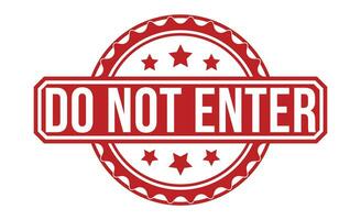 Do Not Enter stamp red rubber stamp on white background. Do Not Enter stamp sign. Do Not Enter stamp. vector