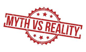 Myth vs Reality stamp red rubber stamp on white background. Myth vs Reality stamp sign. Myth vs Reality stamp. vector