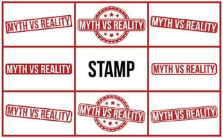 Myth vs Reality stamp red rubber stamp on white background. Myth vs Reality stamp sign. Myth vs Reality stamp. vector