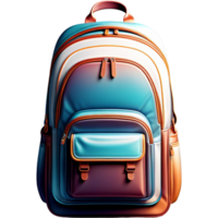 Schule Tasche Illustration. ai generativ png