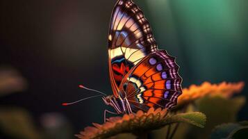 The Serene Aura of a Butterfly. Generative AI photo