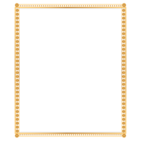 Luxury golden rectangle corner certificate border pattern line photo thai frame islamic wedding invitation background png