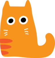 el naranja gato dibujos animados dibujo imagen para mascota o decoración concepto png