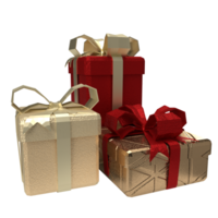 The Gift box for Holiday or celebrity and marketing concept 3d rendering png