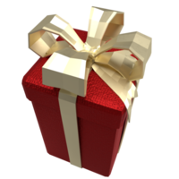 The Gift box for Holiday or celebrity and marketing concept 3d rendering png