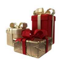 The Gift box for Holiday or celebrity and marketing concept 3d rendering png