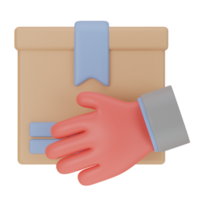 Delivery package 3D icon png