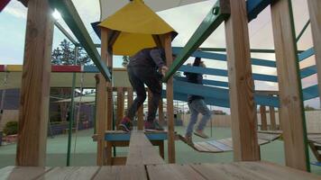 Children's games on the playground video